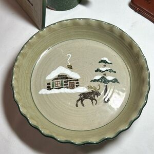 Sonoma, Lodge vintagepipe plate. Oven, microwave, dishwasher safe.. New
